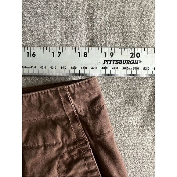 Talbots Cropped Capri Pants‎ Womens 16 Brown Summer Cottage Coastal Boho - Picture 8 of 11
